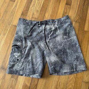 Columbia Men's Black Realtree Mako PFG Offshore II UPF 50 Board Shorts Size 38